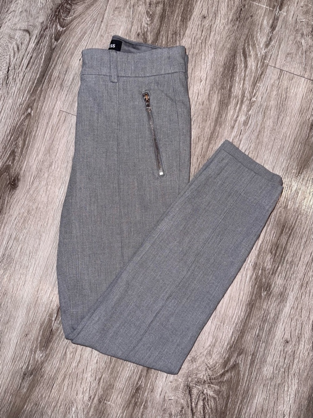 Express Skinny High Rise Pants Gray Size 00 *HEMMED*